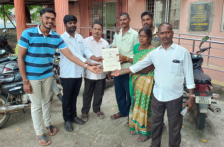 Client receiving property keys